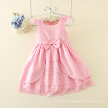 girls one piece lace cheap price western formal dresses pink lace costume wholesale for one piece